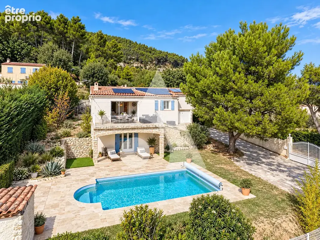 Auriol, moulin du redon, villa 136 m², 4 chambres, piscine, vue dégagée - photo 1