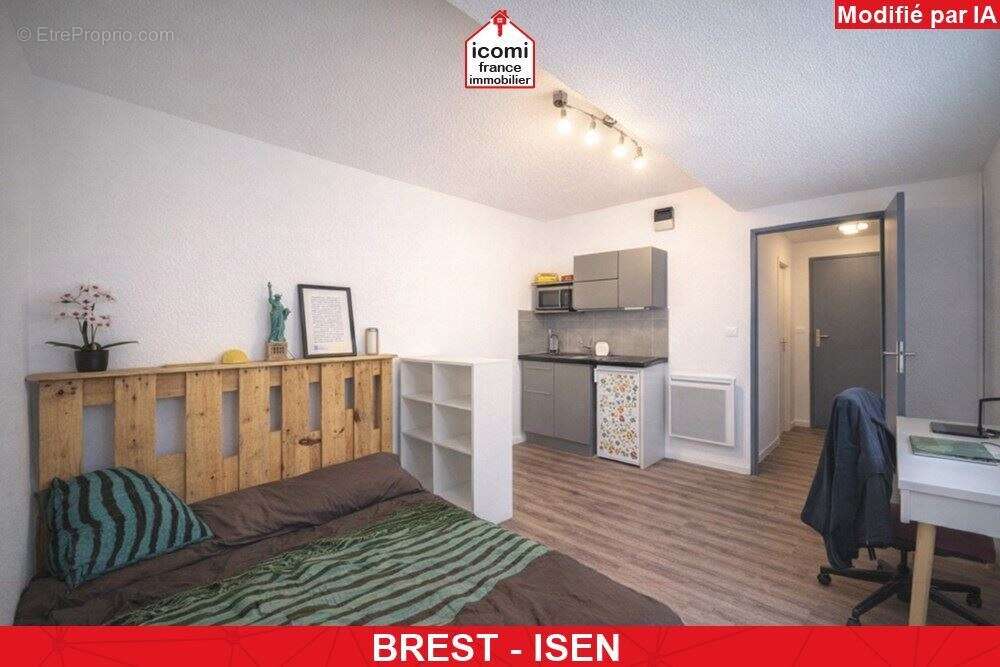 Finistere - brest (29200) - a vendre - appartement - t1 - studio - dpe c - ideal investisseur ou premier achat - balcon - photo 3