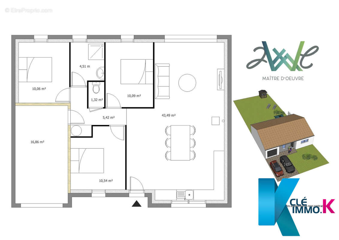 Terrain à GROSBREUIL