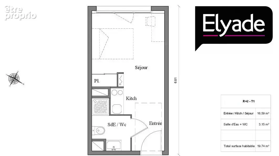 Appartement 1 pièce 20 m² à vendre à Ramonville-Saint-Agne (31520) - photo 9