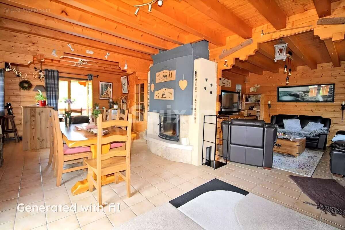 À vendre – Chalet en madriers 4 pièces avec terrasse panoramique – Habère-Lullin (Vallée Verte) - photo 7