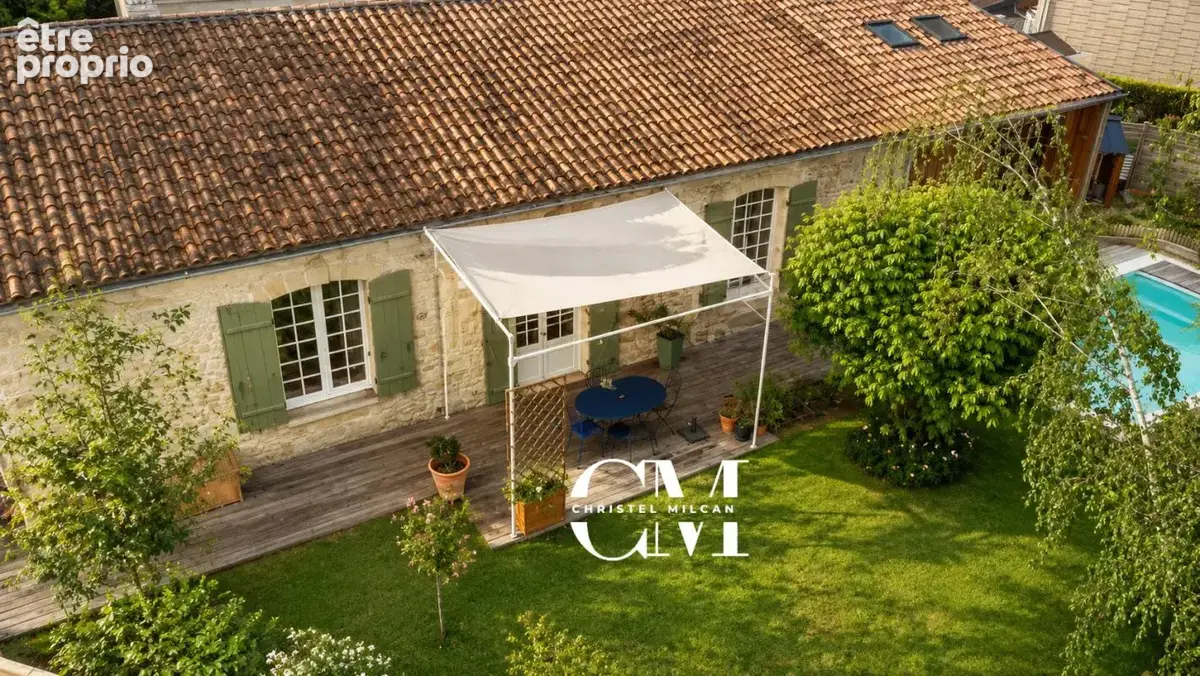 Maison en pierre plain pieds 175 m² Le Bouscat Centre, jardin, piscine, double garage - photo 3