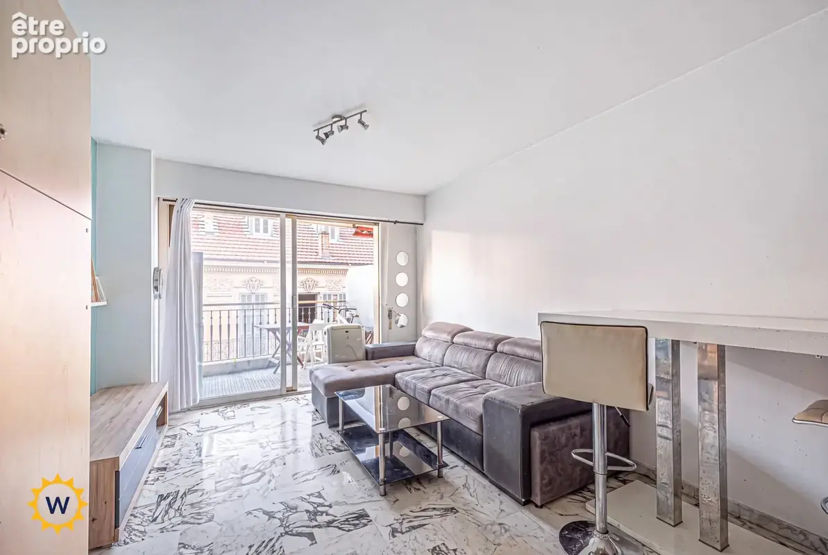 Nice rue de france / studio d'investissement de 25 m2 avec balcon 6 m2 - expo nord ouest - etage élevé - proximité commerces et  - photo 3