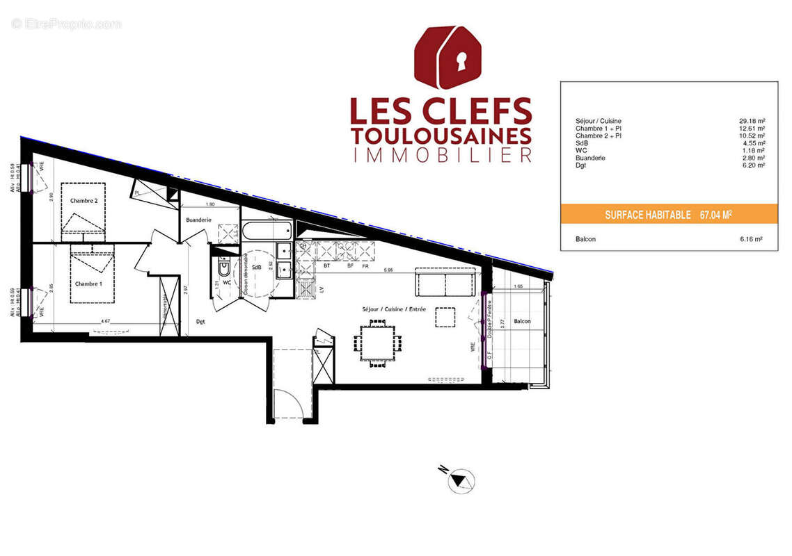 Appartement à TOULOUSE