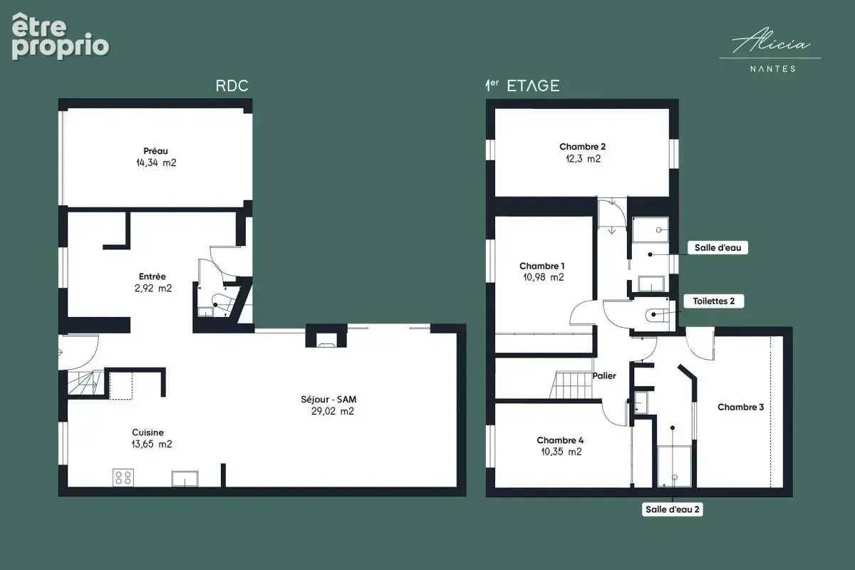 Maison familiale de 120 m2 avec 4 chambres, jardin et garage - photo 8