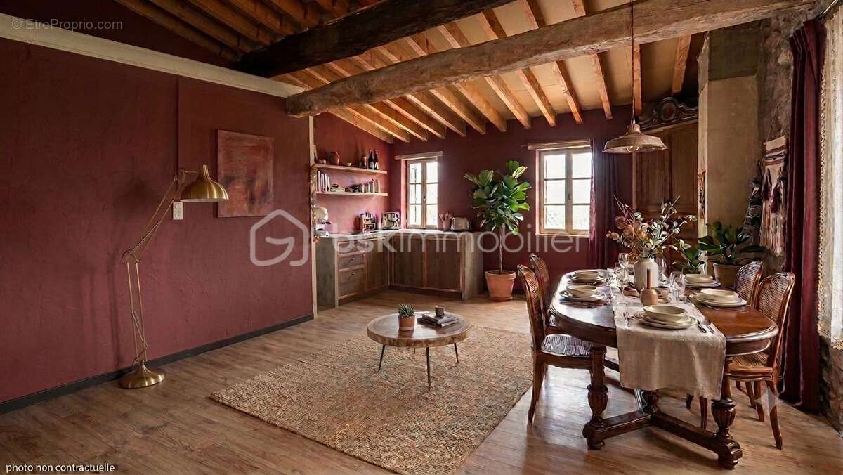 Maison de Village Authentique – 212m² de surface utile : 106 m² habitables + 106 m² à exploiter !!! - photo 3