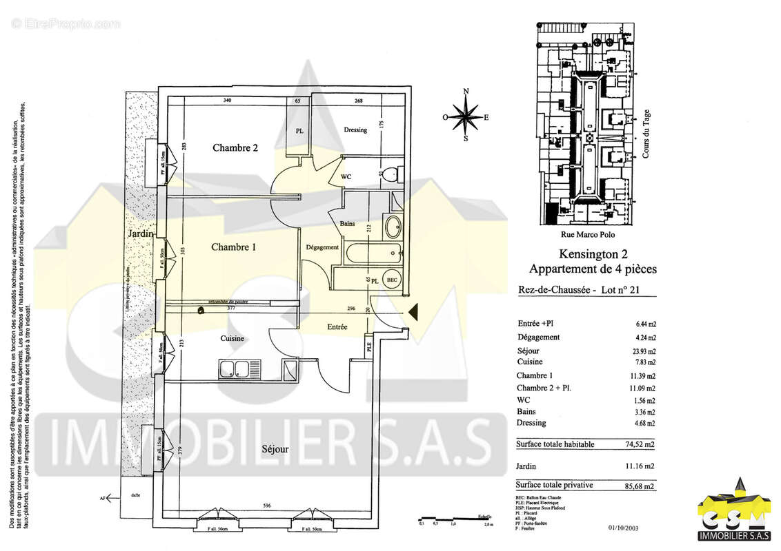 Appartement à SERRIS