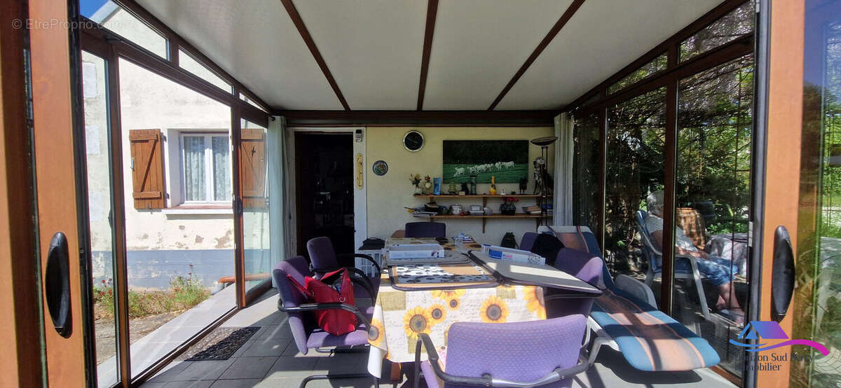 Véranda - Maison à CHATEAUMEILLANT