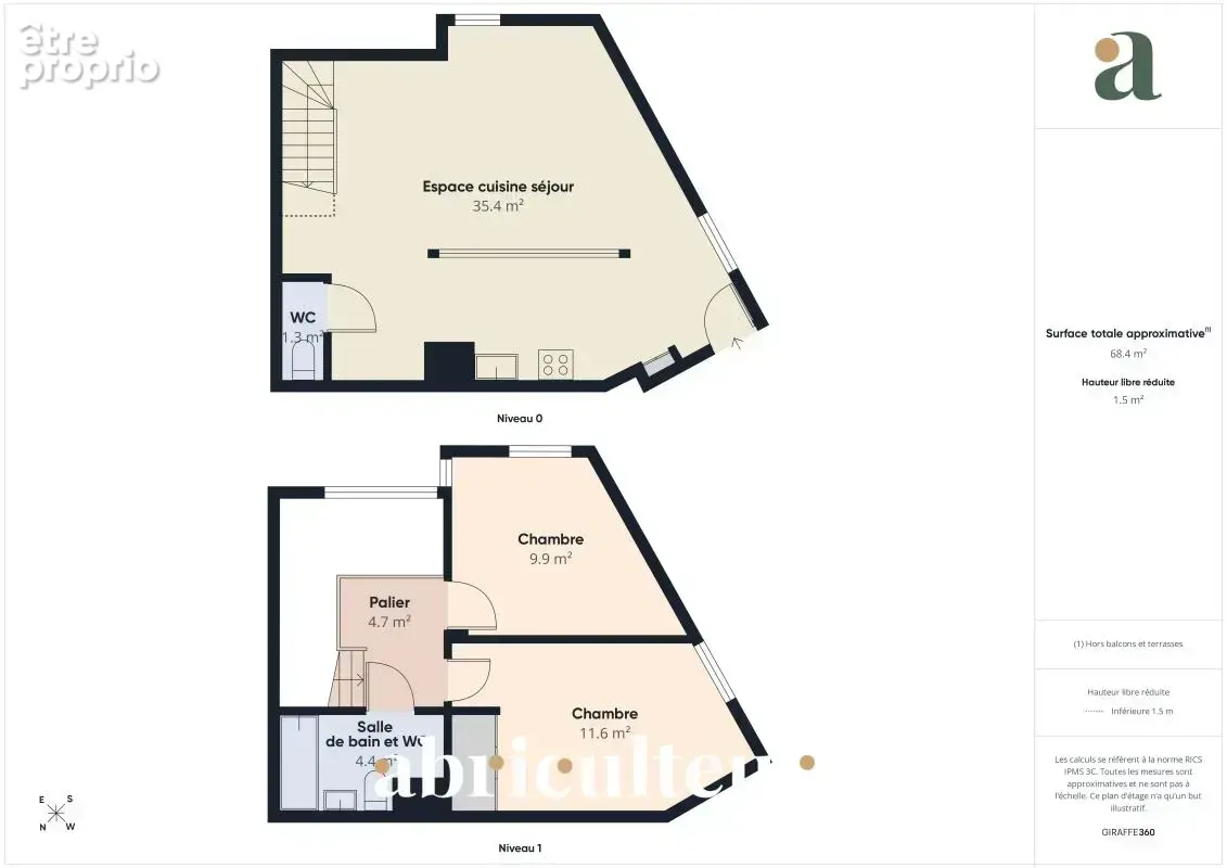 Appartement duplex avec terrasse, 2 parkings en vente à Eaubonne 95600 - photo 3