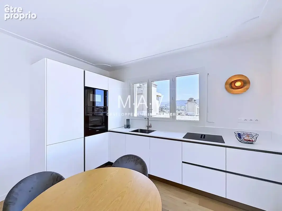 Nice/parc impérial appartement 4 pièces rénové dernier étage terrasses vue mer dégagée - photo 22