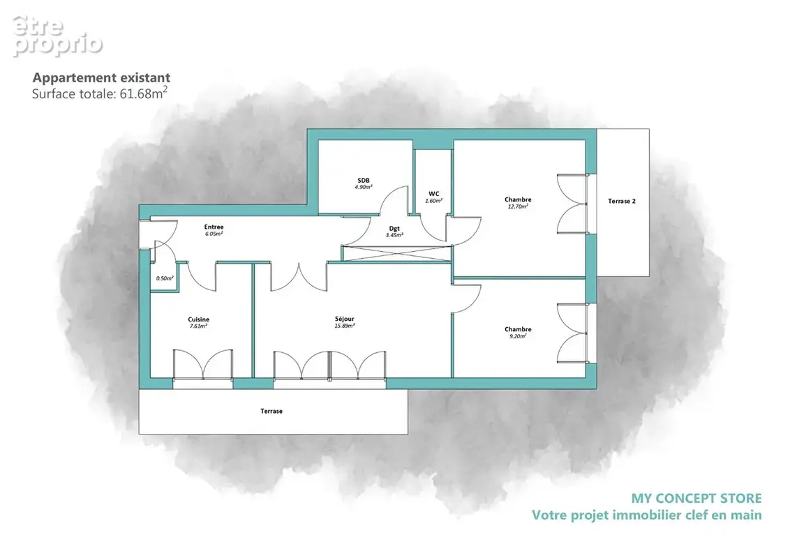 Le bourget - 3 pieces - 62 m² - 169 000  fai - photo 7