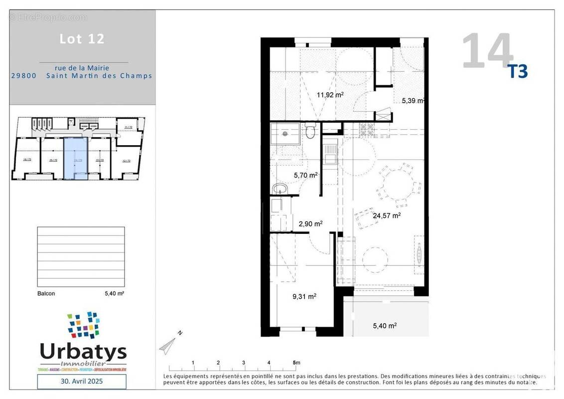 Photo 1 - Appartement à SAINT-MARTIN-DES-CHAMPS