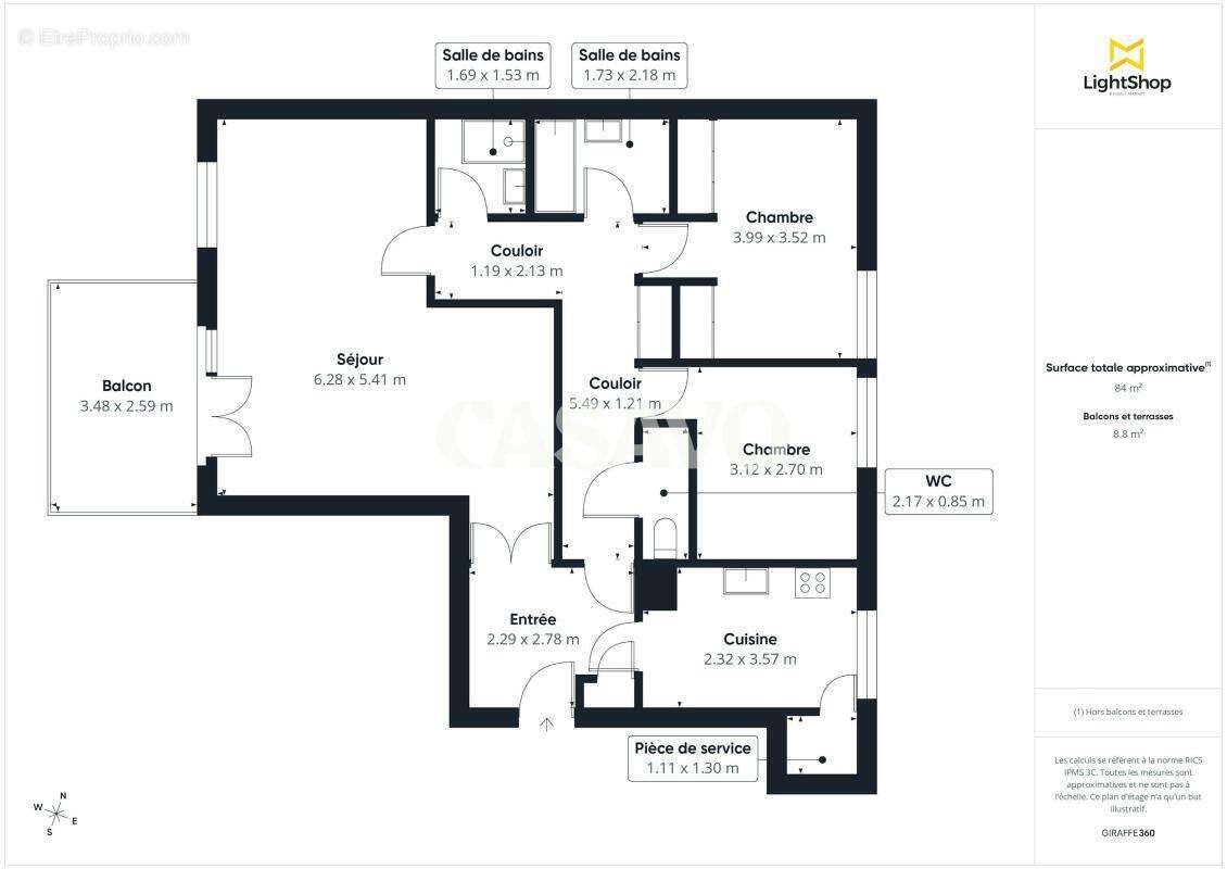 Vente Appartement 3 pièces de 84m² - 69004 Lyon - photo 5