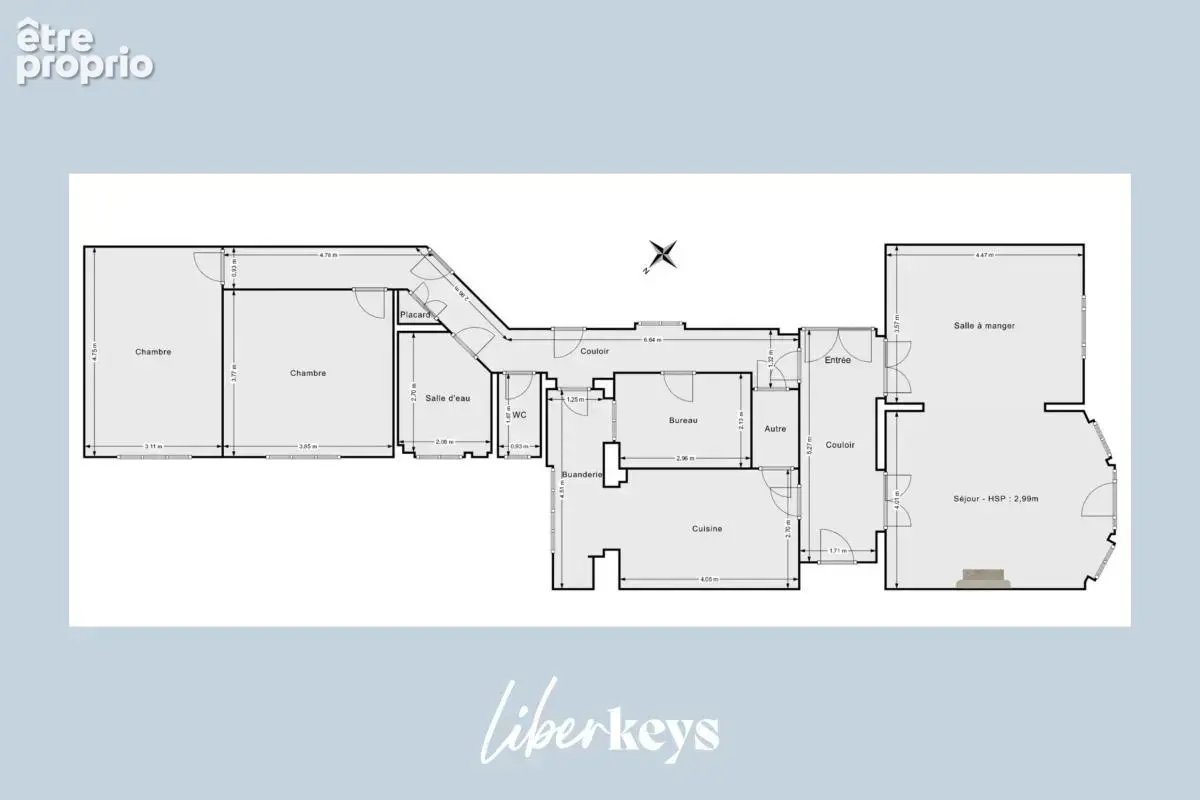 4 pièces - 1 chambre de service - La Madeleine - photo 13