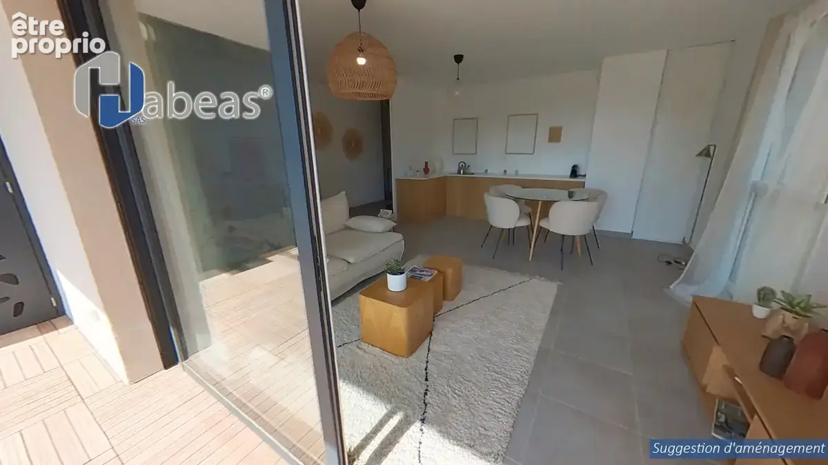 Appartement T3 de 58.65 m² avec jardin de 101m², terrasse  et deux parkings - photo 3