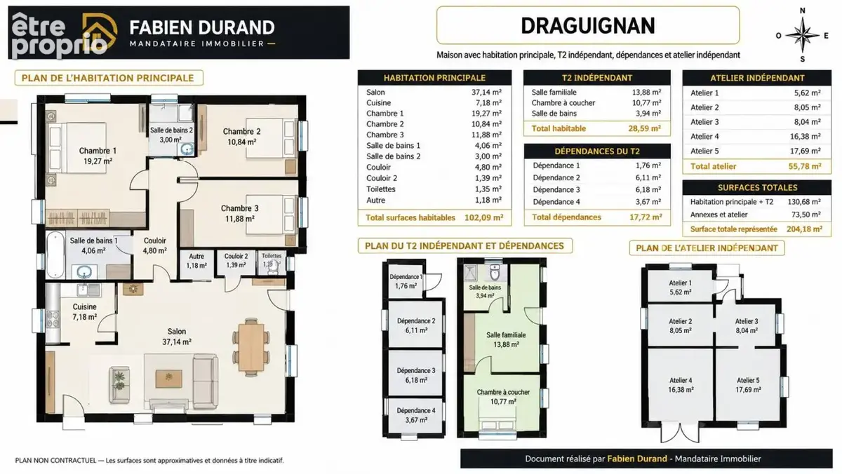 Maison plain-pied 3 ch + t2 independant + ateliers - photo 18