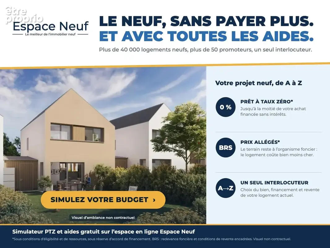 Maison T5 neuve 101 m2   terrasse + jardin   BRS + PTZ   Vern sur Seiche Allée Edmée Chandon - photo 3