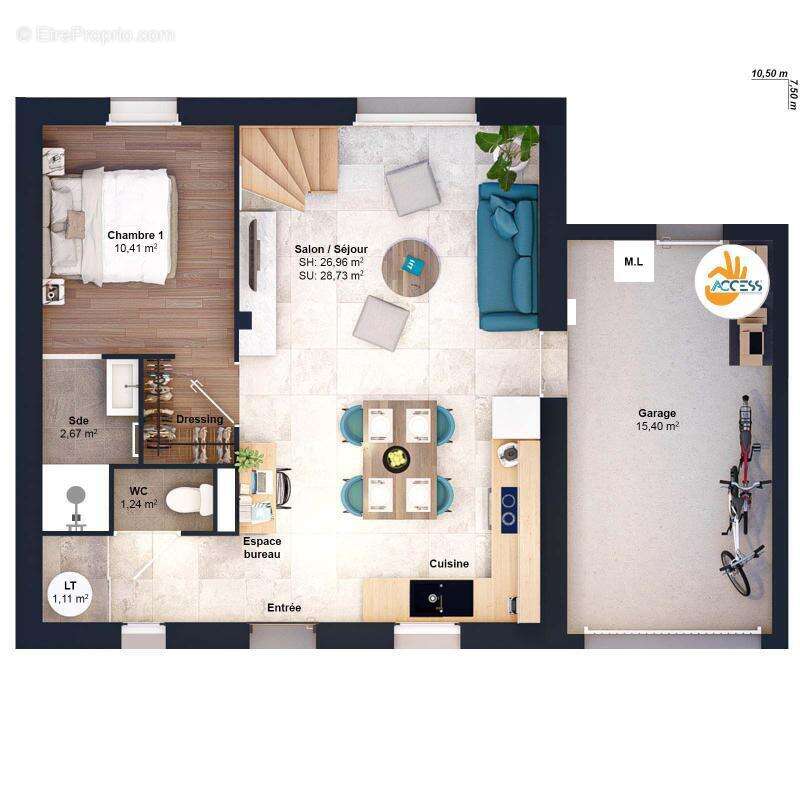 Maison 5 pièces 71 m2 - photo 9