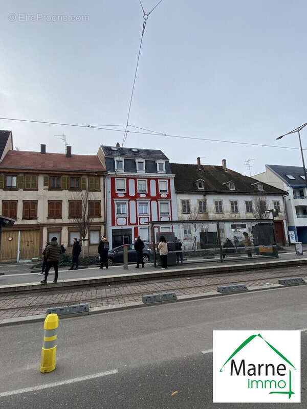façade immeuble / rue - Appartement à STRASBOURG