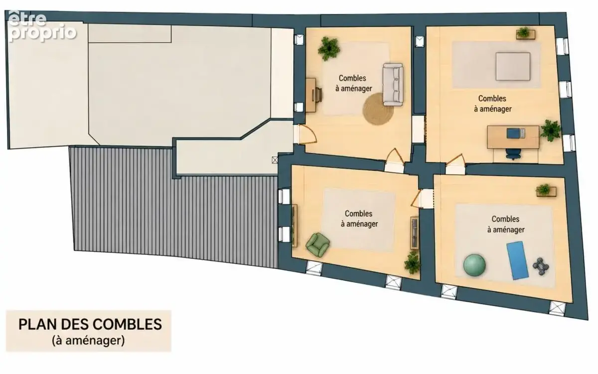 Roquemaure (30150) – hôtel particulier – 460 m² – éléments d’architecture anciens – cour intérieure – garage – terrasse – comble - photo 17