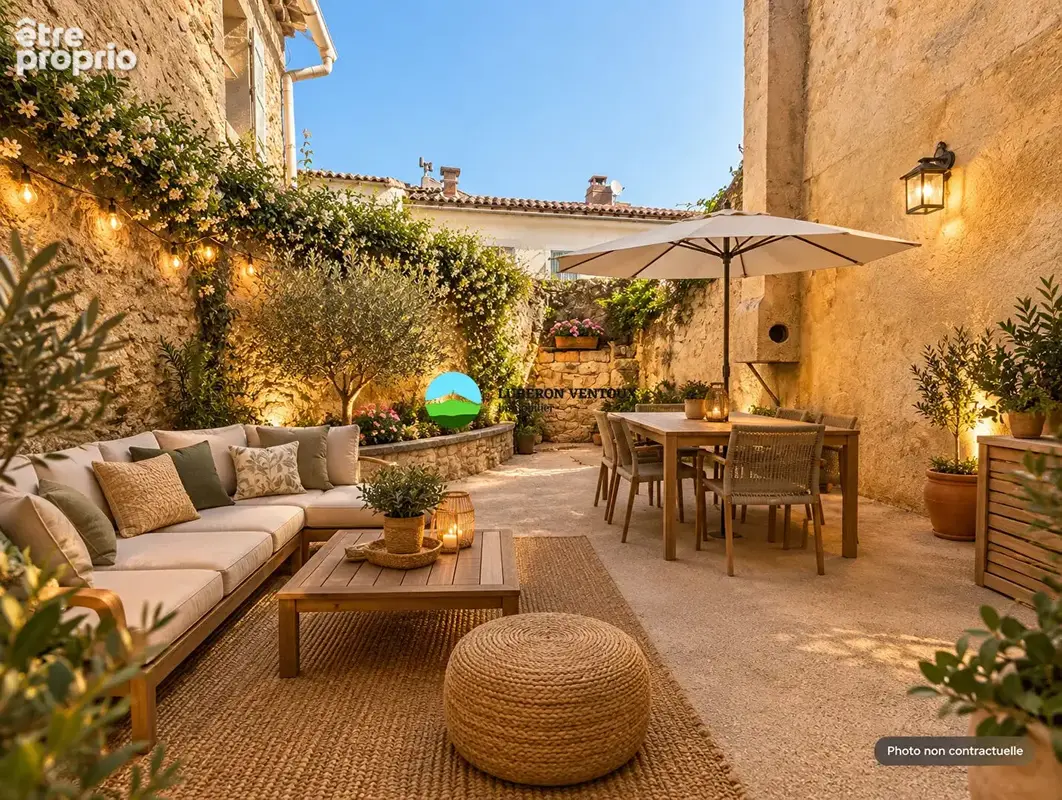 Entraigues-sur-la-sorgue - maison de village rénovée avec terrasse - photo 11