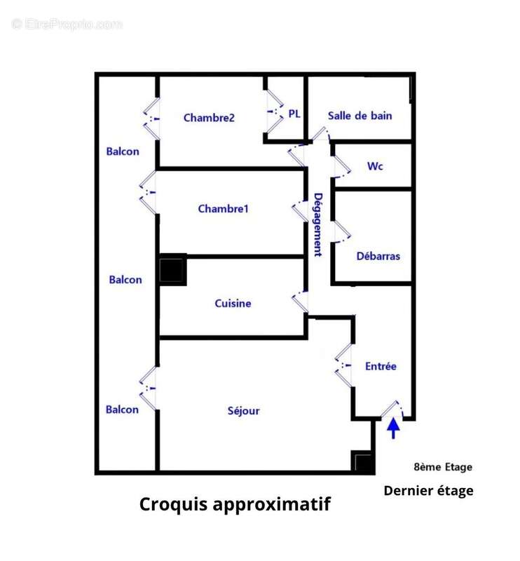 Appartement à PARIS-19E