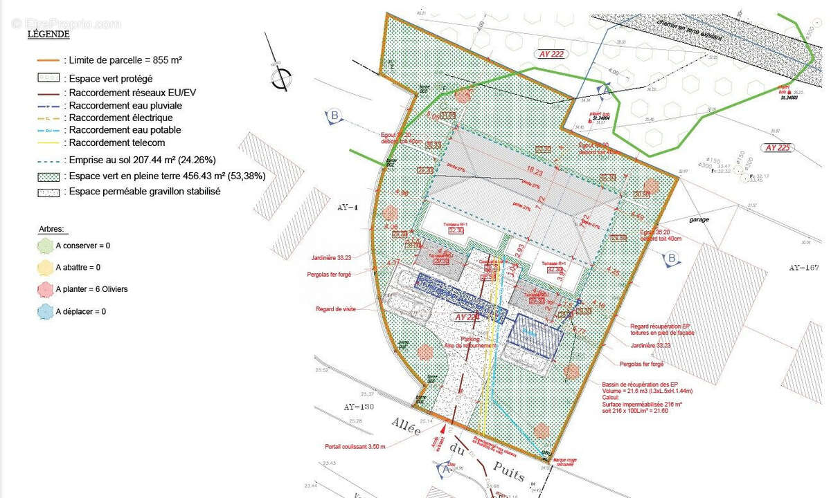 Terrain à LA ROQUETTE-SUR-SIAGNE