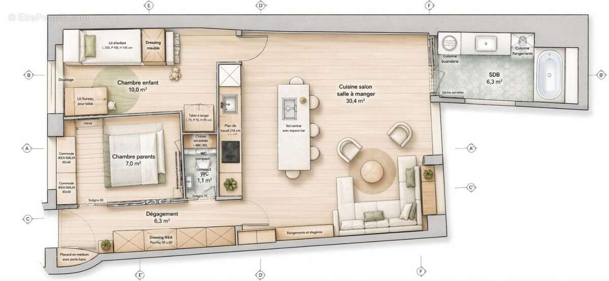 Photo 8 - Appartement à PARIS-1E