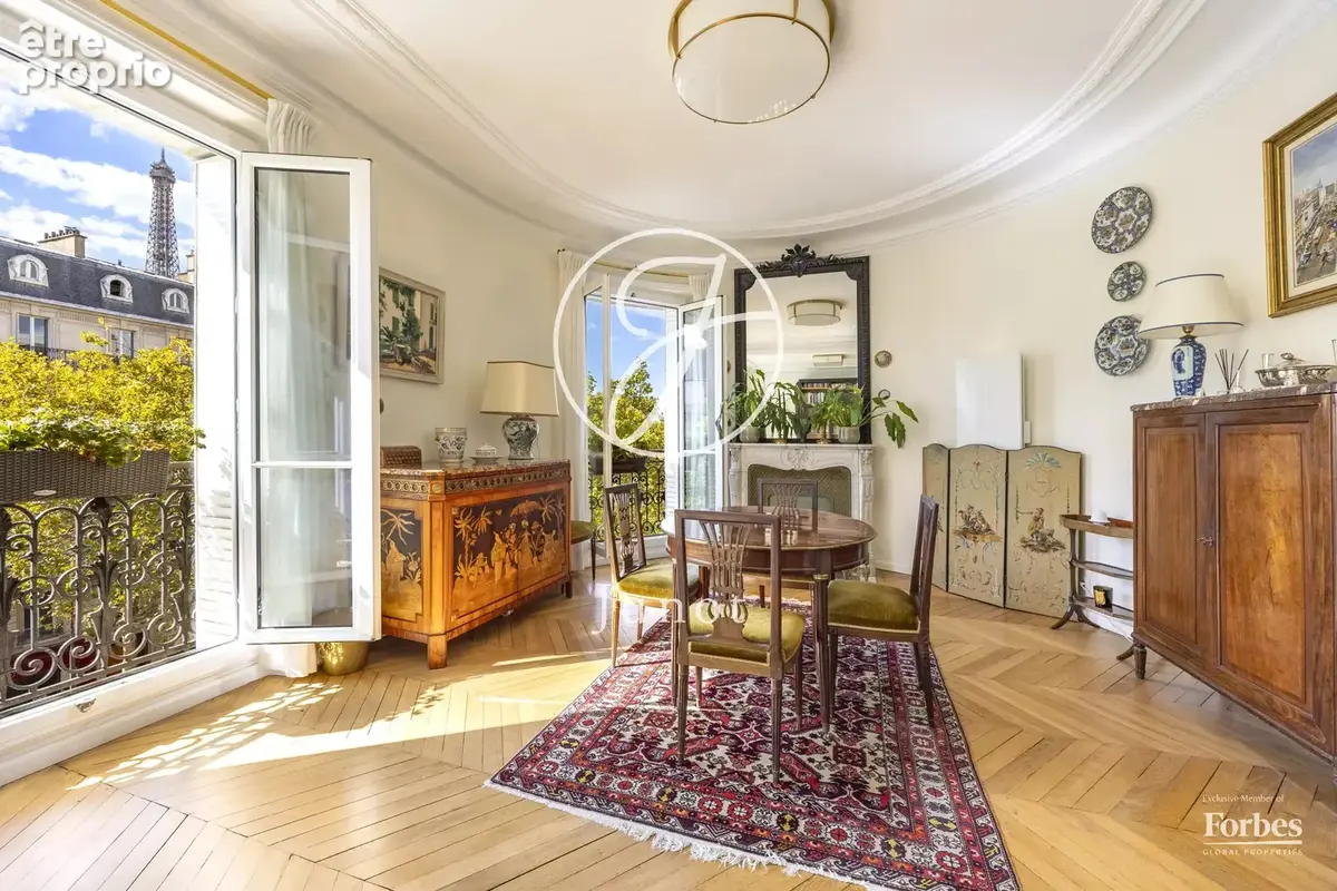 Paris 7e - GROS CAILLOU / BOSQUET - Appartement - 4 pièces - 106,21m² Carrez - 107,47m² au sol - 2 chambres - Vues sur monument - photo 10