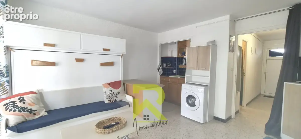 Studio 26m2 meublé, loggia vitrée 6m2 et parking privé - CANET EN ROUSSILLON - photo 3