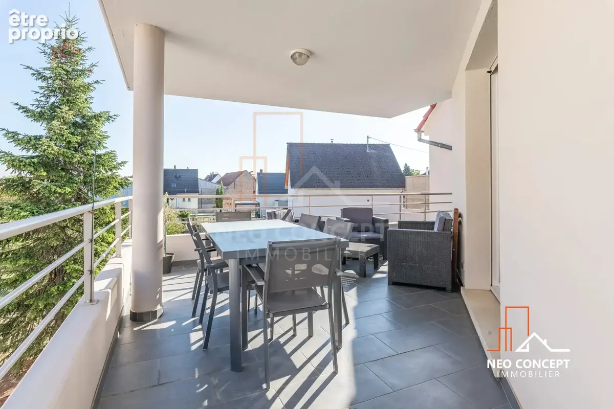 Beau 3/4 pièces de 85 m2 loi carrez avec terrasse, garage, parking et cave sis Kilstett. - photo 18