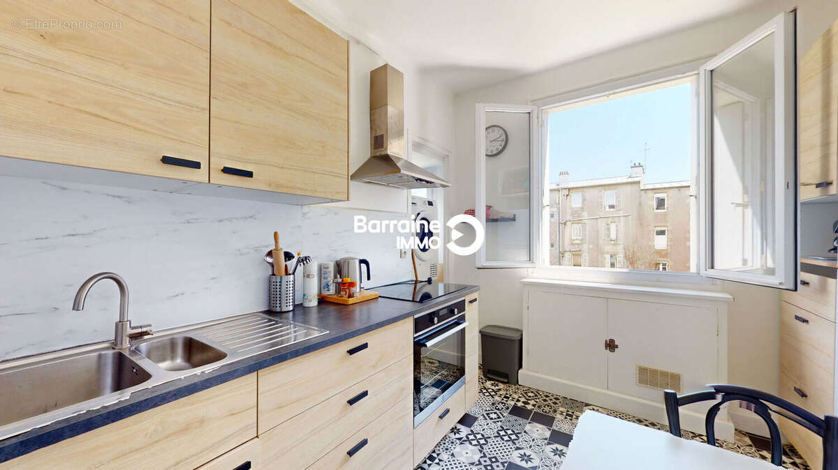 A vendre - barraine immo - appartement t3  64m²  st-michel brest - photo 4