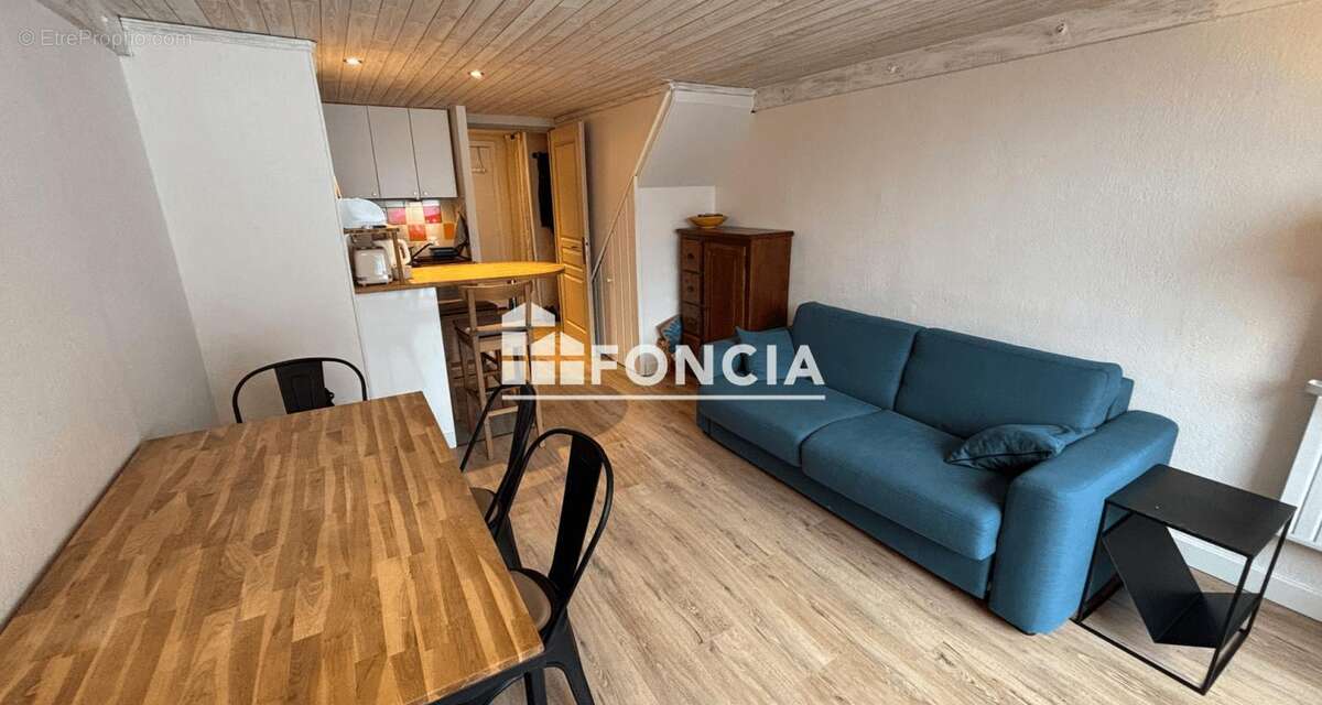 La foux d'allos, 200m du centre,  confortable et chaleureux t3 de 45m2 en duplex, 2 belles chambres, spacieux sejour avec terras - photo 3
