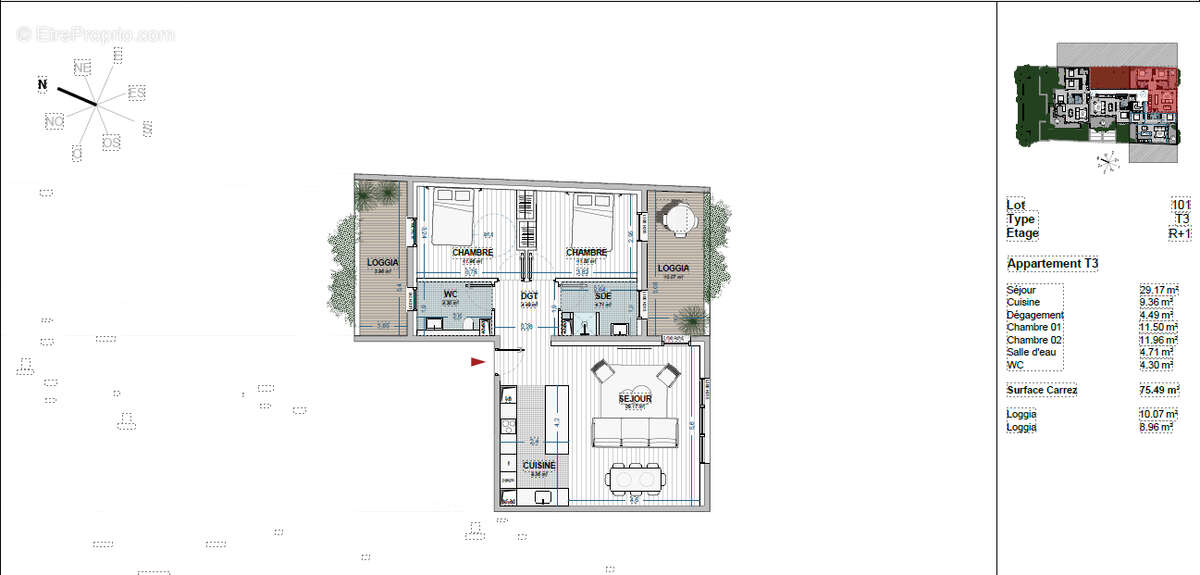 Appartement à CHARTRES