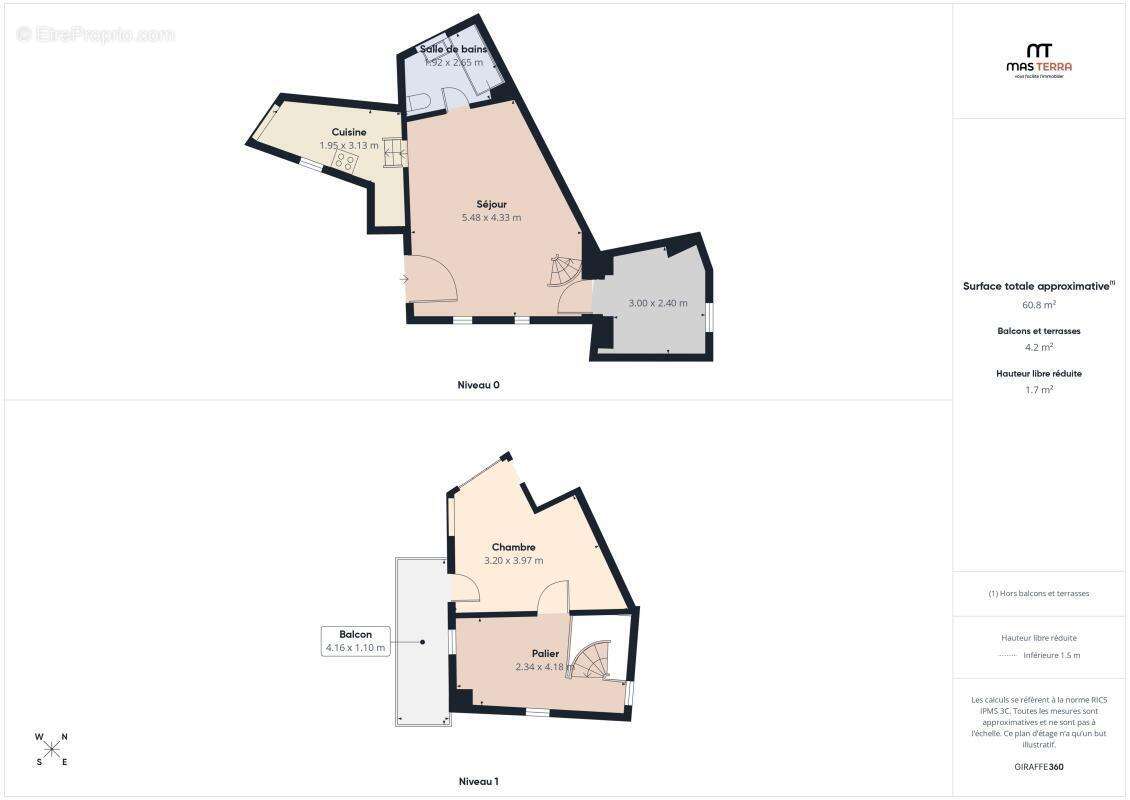 Appartement à LE BAR-SUR-LOUP