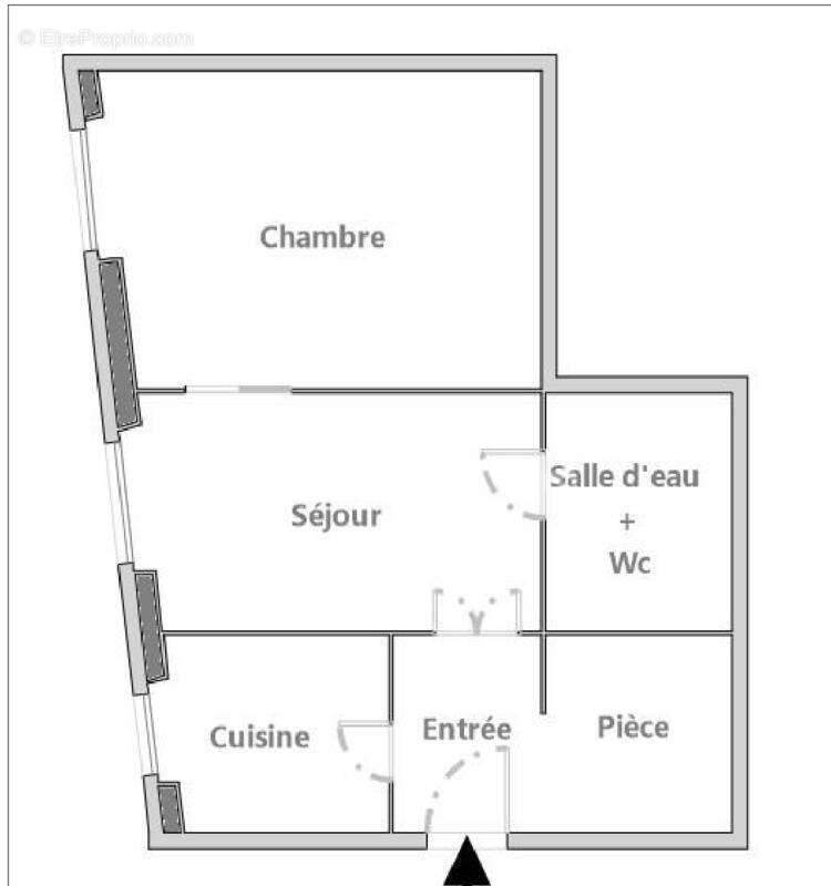 Belleville : 2 pièces de 22 m² à rénover - photo 3