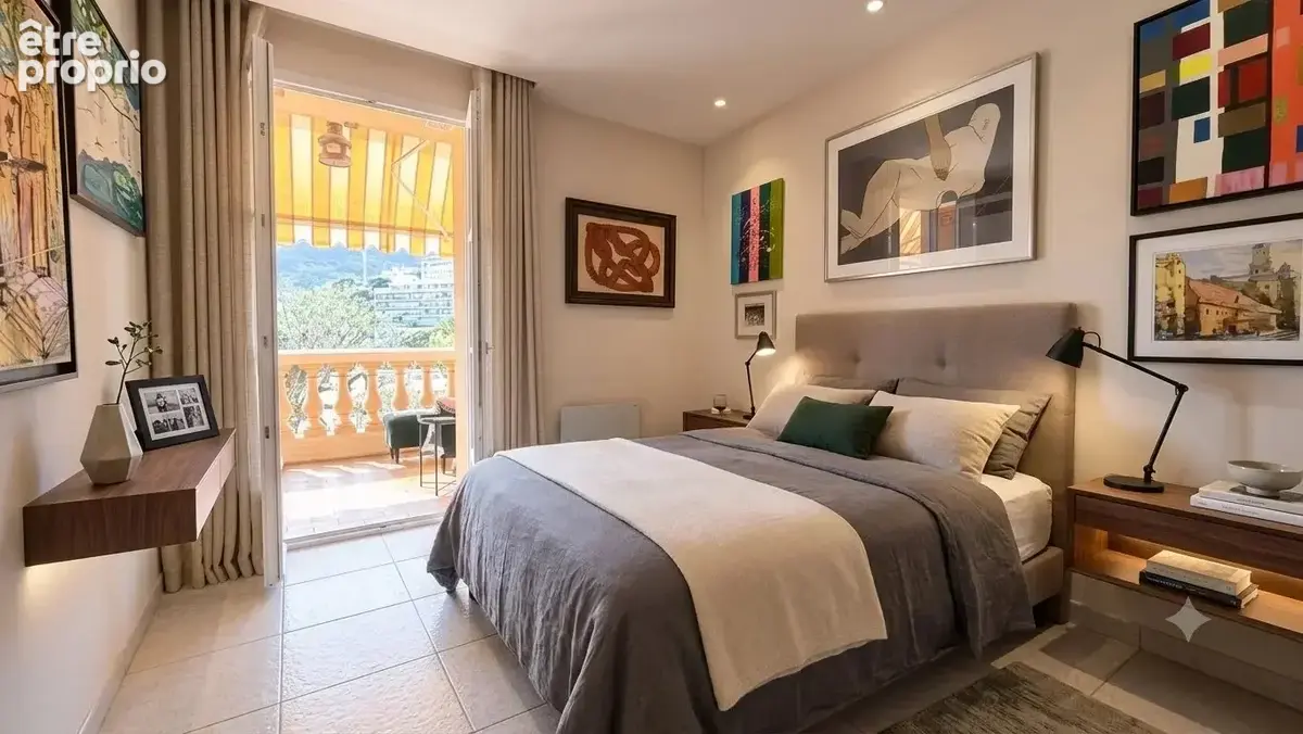 Roquebrune Cap Martin 3 pièces avec jardin, garage,  piscine et vue mer - photo 6