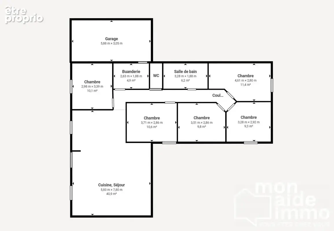 Maison 6 pièces 112 m² à vendre à Aigrefeuille-D'aunis (17290) - photo 2