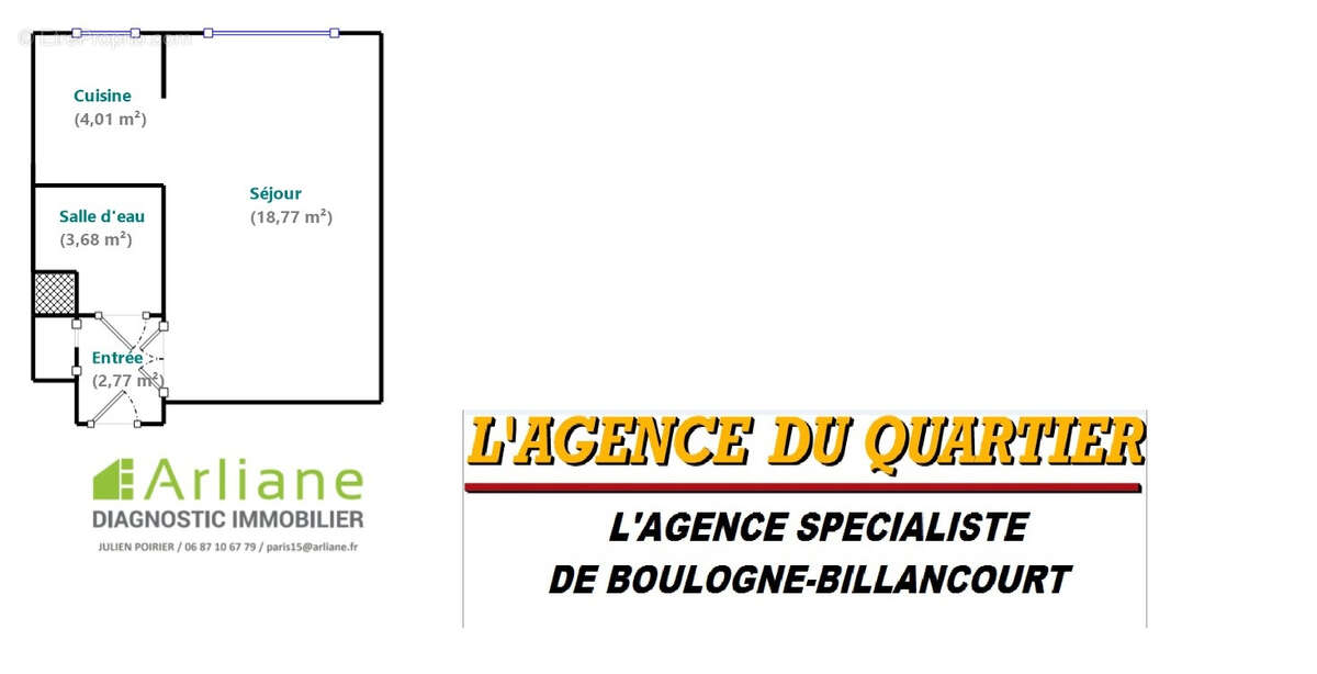 Appartement à BOULOGNE-BILLANCOURT