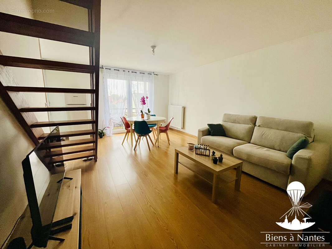 A vendre  t3 duplex  avec balcon nantes jules-vernes - photo 2