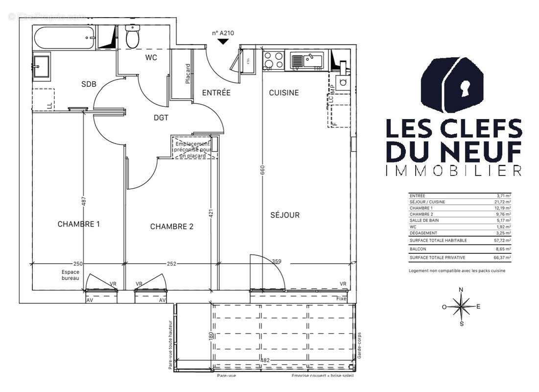 Appartement à TOURNEFEUILLE