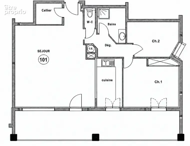 PALETTE  T3 de 79,75 m2 avec terrasse, garage et parking - photo 28