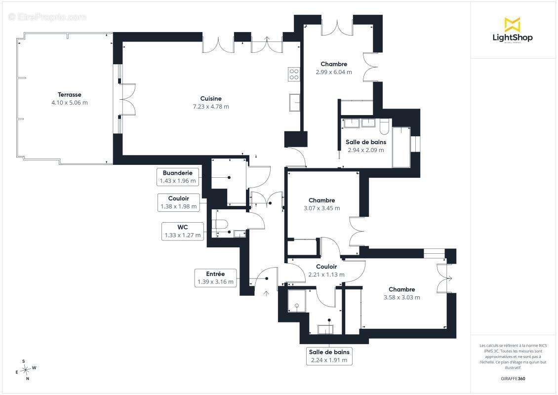 Appartement 4 pièces de 94 m² - Terrasse 60 m² et jardin 100 m² - Rue De Malabry, Le Plessis-Robinson - photo 2