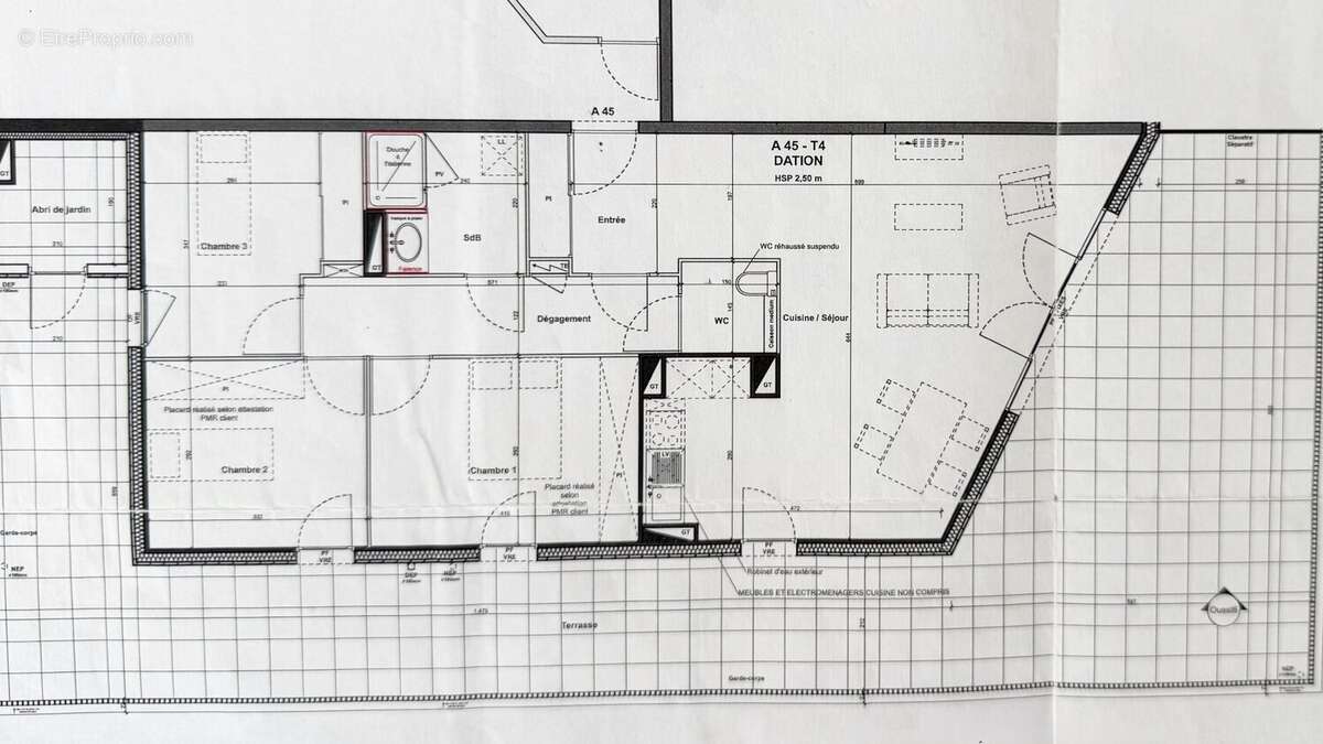 Appartement à vendre Tarnos  T4 en attique avec terrasse de 81 m², rooftop dernier étage, vue dégagée - photo 10