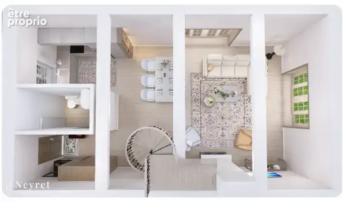 en duplex Jardin de 450 m2 vendu en plateau à aménager Sérézin-du-Rhône - photo 9