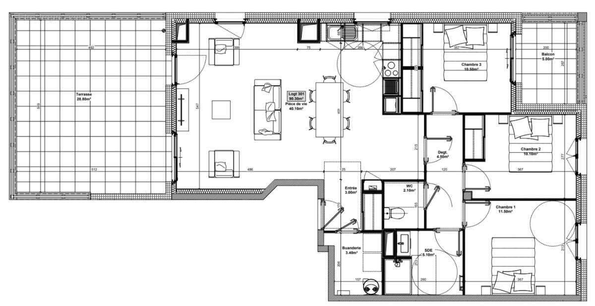 Appartement à ETUPES