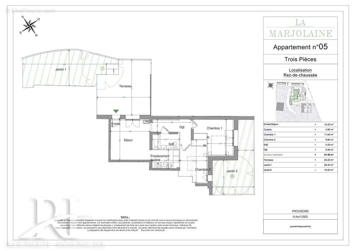 Appartement à MOUANS-SARTOUX