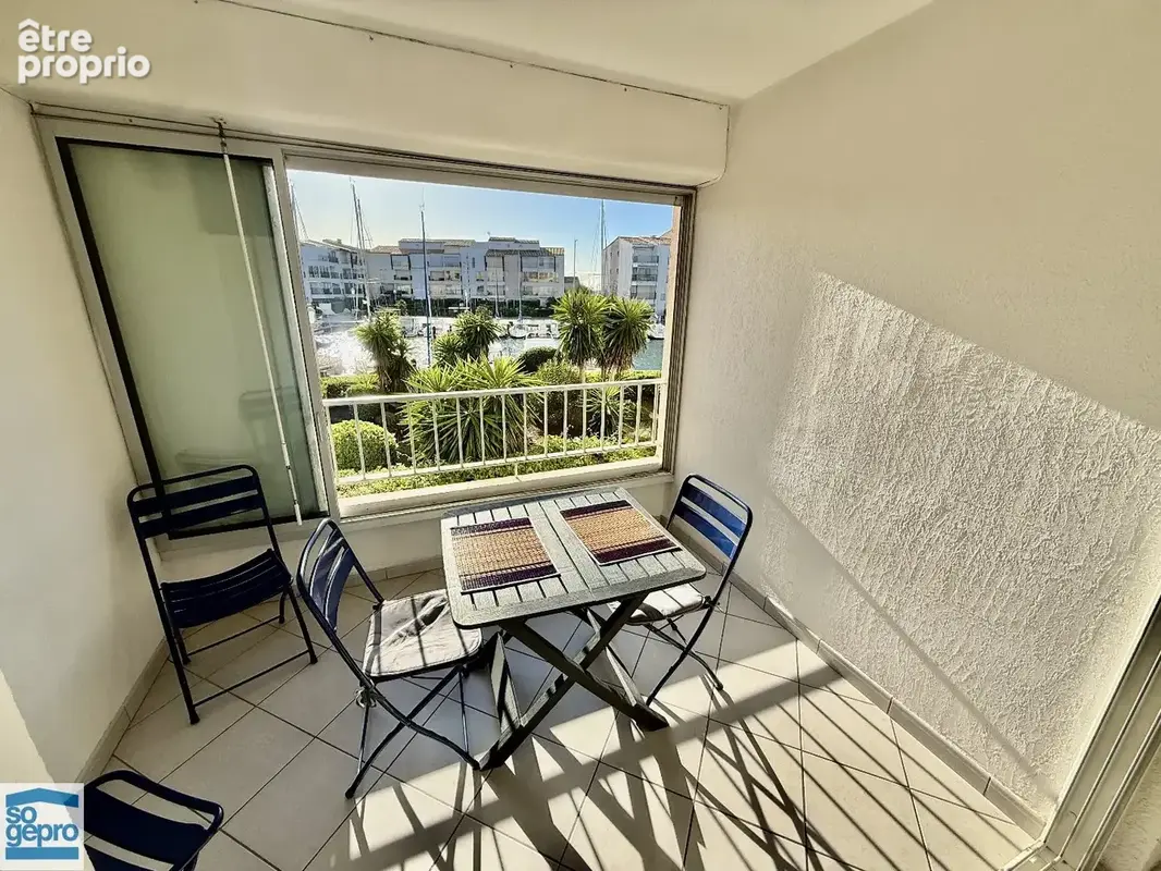 Réf : 2230 - Vente Studio Cabine avec superbe vue sur le Port du Cap d'Agde ! - photo 8