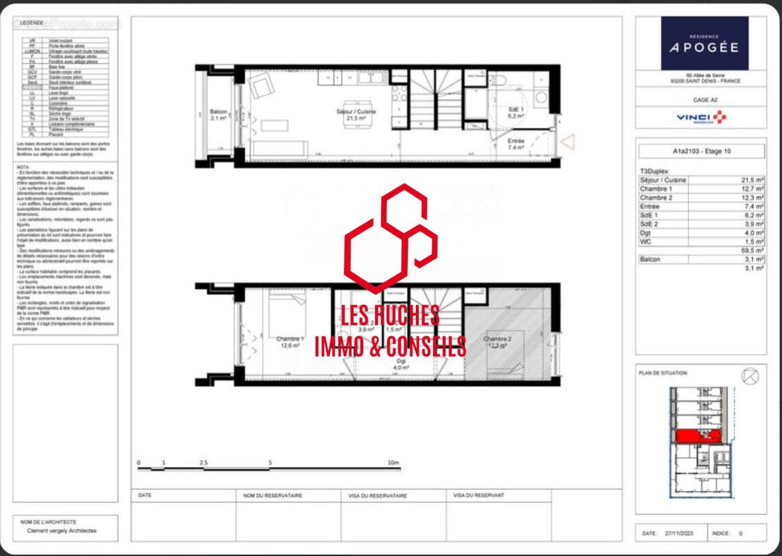 Appartement à SAINT-DENIS