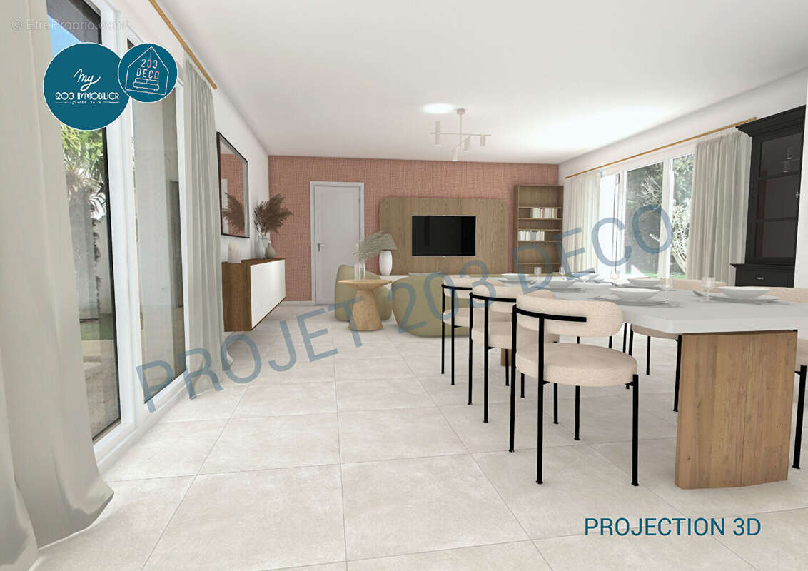 Maison neuve de plain-pied .117 m² .4 chambres . Garage . Terrain 816 m² - photo 4